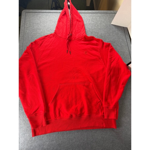 Champion Other - Cozy Everyday Athleisure Champion Hoodie Mens Lg Red Sweatshirt Embroidered Logo